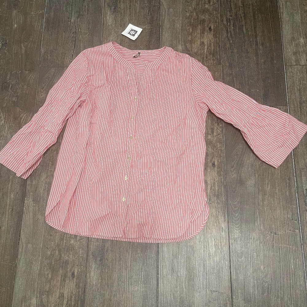 Anne Klein Size XL Button Down Blouse NWT